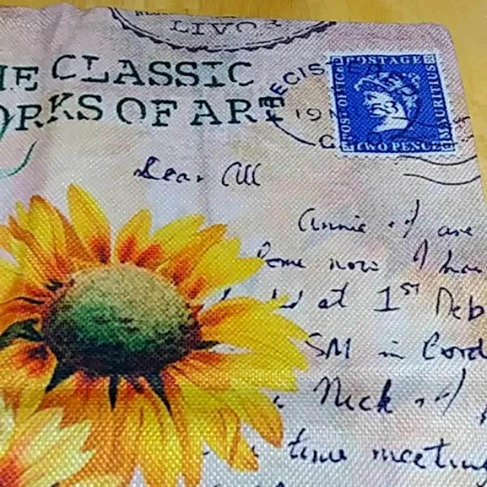 Sunflowers Accent Pillow Covers, NWOT